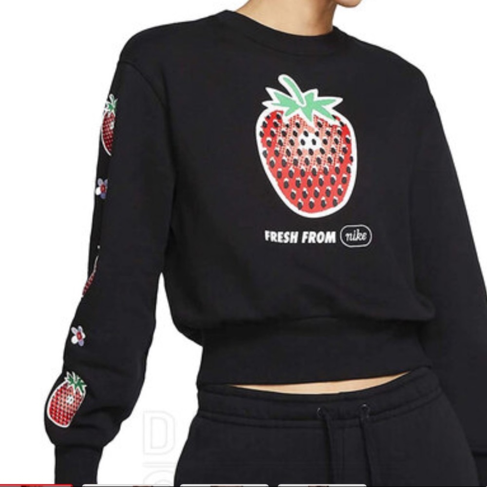 Fresh From Nike Strawberry crewneck sweater
